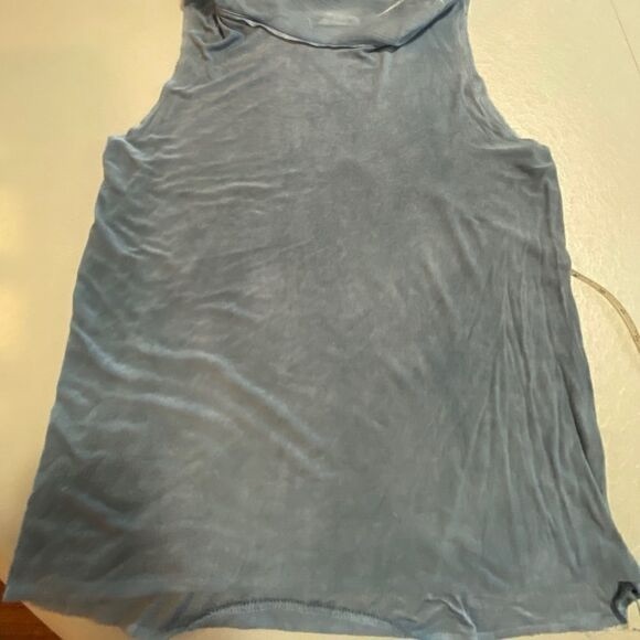 Simply Couture Double Layer Embroidery Top Blouse light blue Sz M - Picture 12 of 12